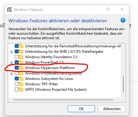 Hyper-V unter Windows 10 und 11 Home aktivieren